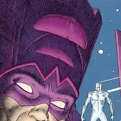 Cover art for "The Silver Surfer" Parable