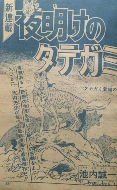 Background for "Weekly Shonen Jump" Yoake no Tategami