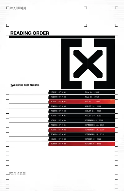 Background for "X-Men" House of X/Powers of X