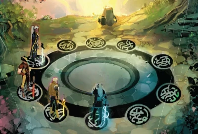 Background for X of Swords