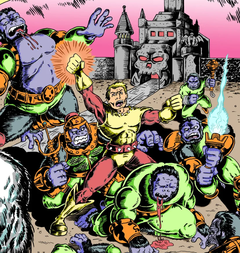 Background for Ape-Men