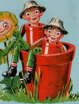 Background for Bill and Ben, the Flowerpot Men