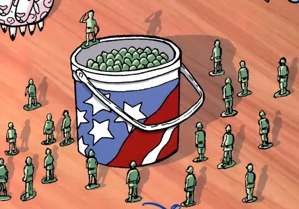 Background for Bucket O' Soldiers