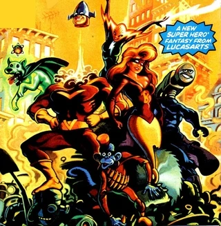 Background for Defenders of Dynatron City