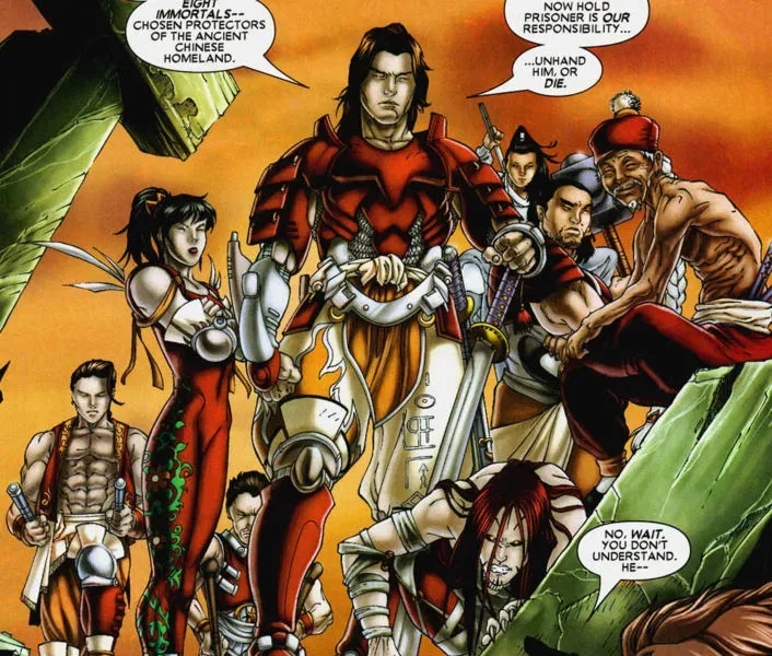 Background for Eight Immortals