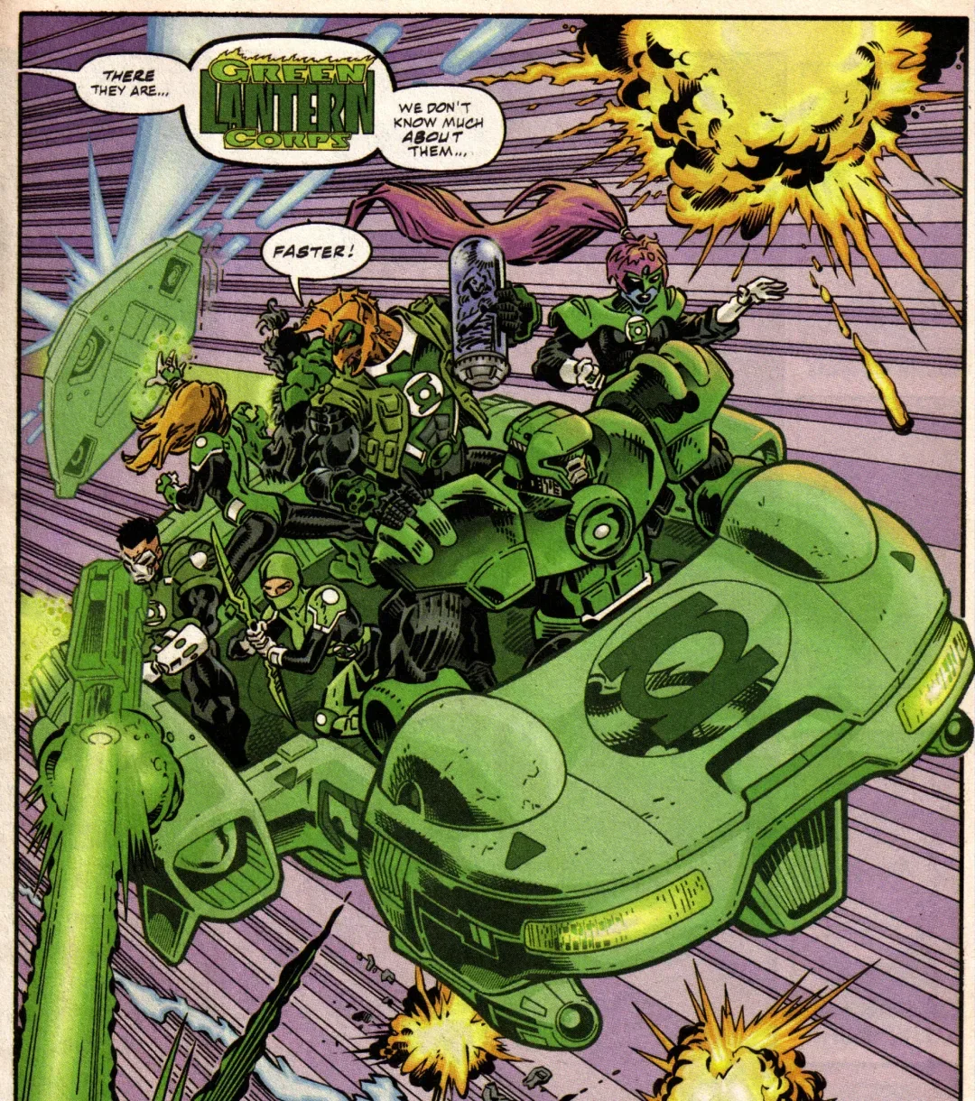 Background for Fake Green Lantern Corp