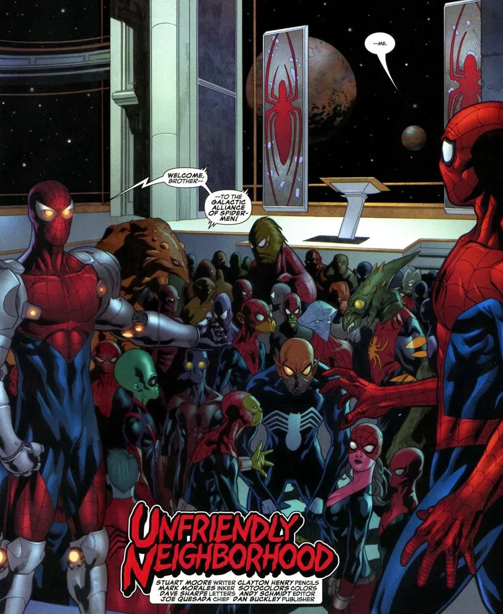 Background for Galactic Alliance of Spider-Men