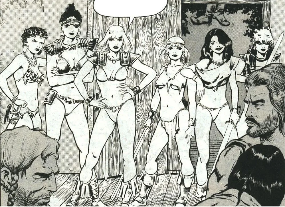 Background for Iron Damsels