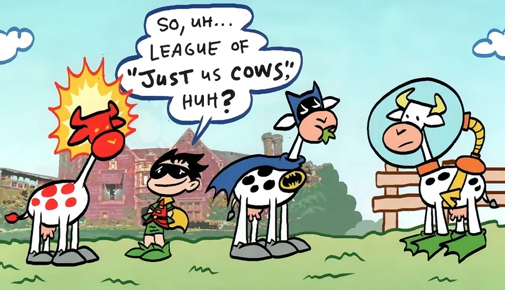 Background for League of Just Us Cows