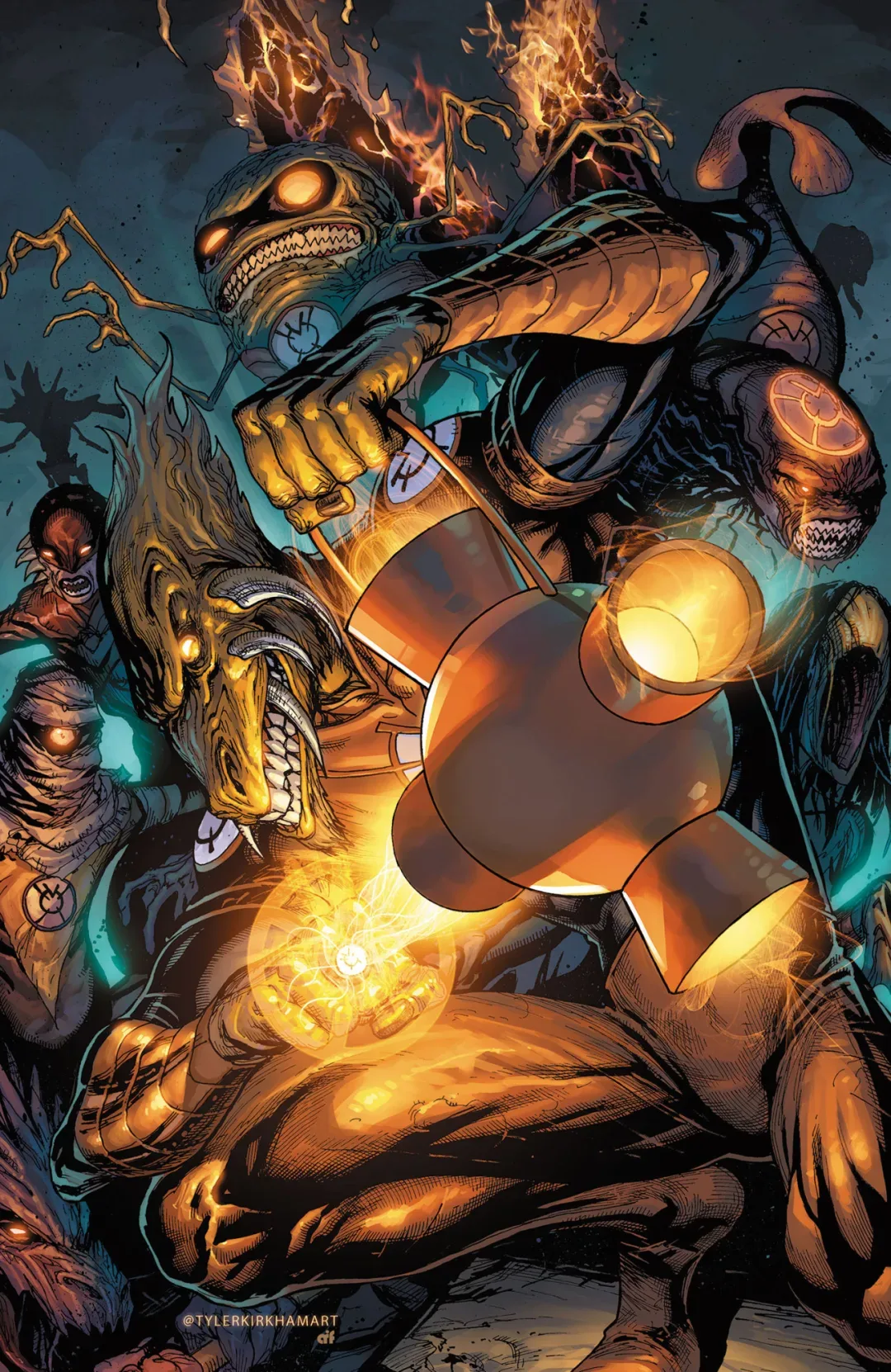 Background for Orange Lantern Corps