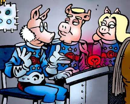 Background for Pigs in Space