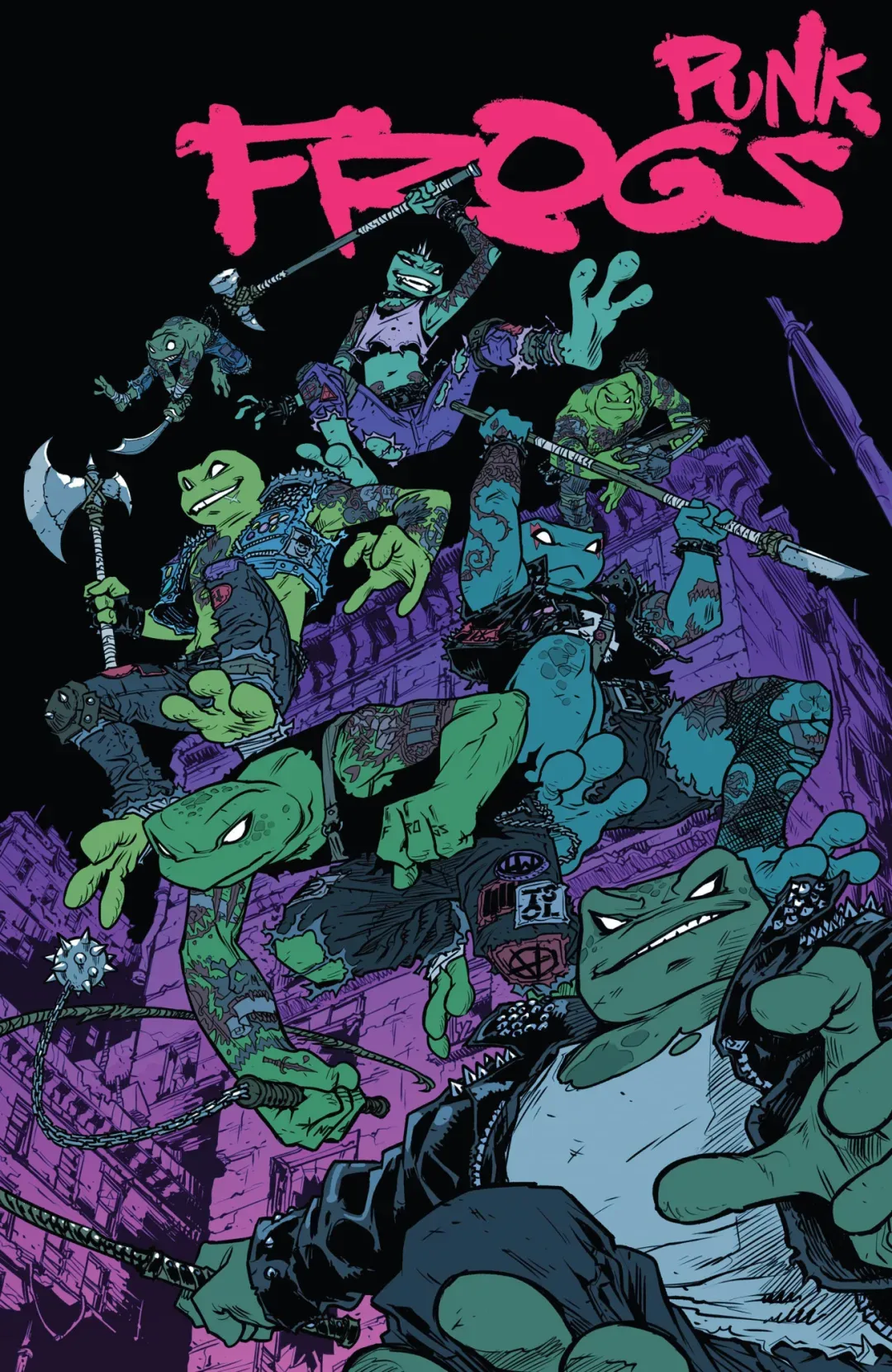 Background for Punk Frogs