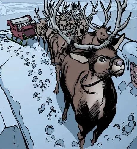Background for Santa Claus' Reindeer