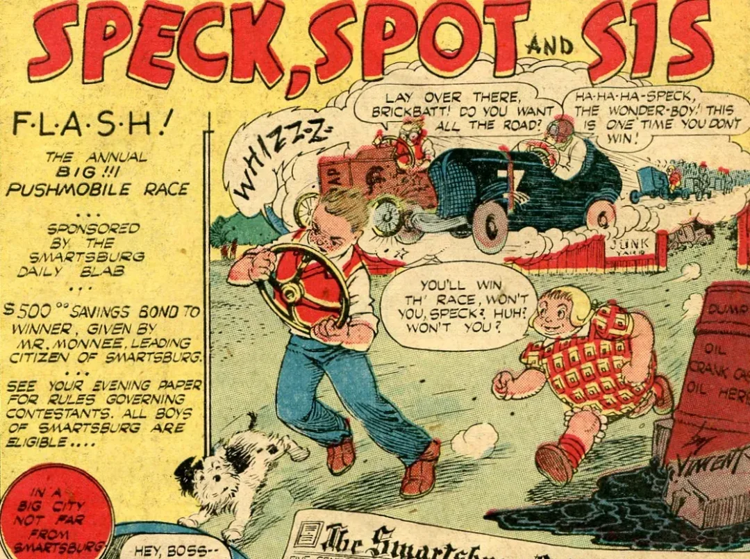 Background for Speck, Spot and Sis