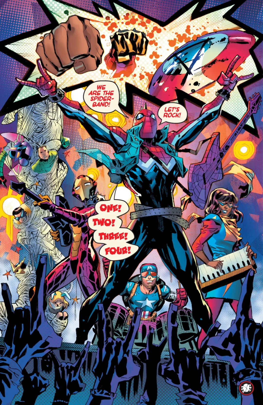 Background for Spider-Band