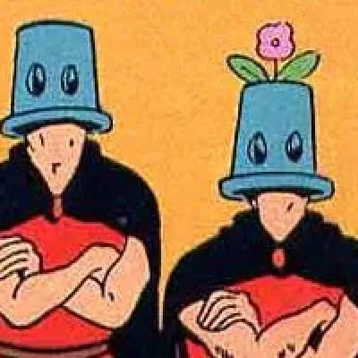 Stalen Bloempotten