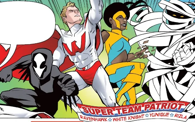 Background for Super Team Patriot