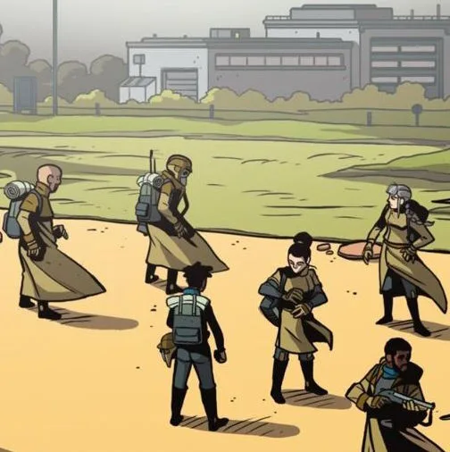 Background for The Explorers from Nostoc
