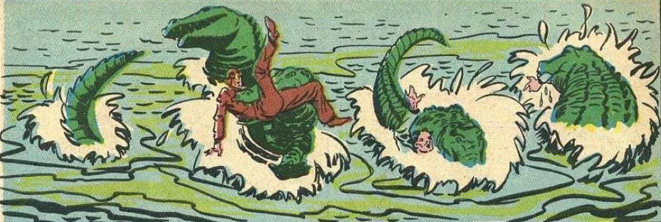 Background for Vicious Egyptian Alligators